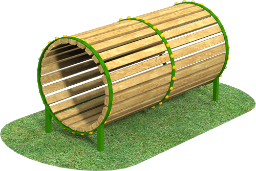 playground barrel tunnel