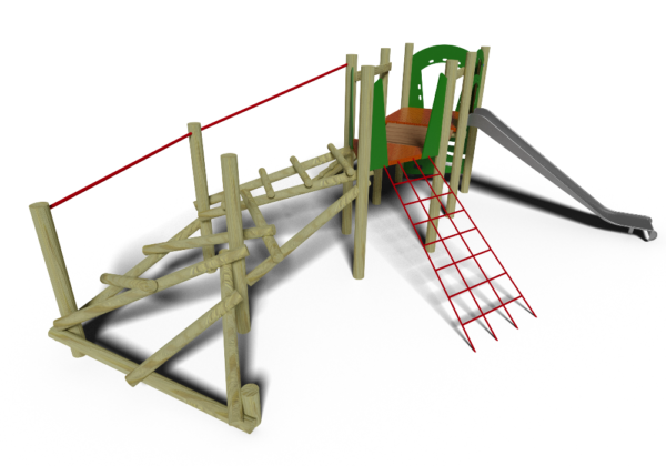 playground climbing frame with slide